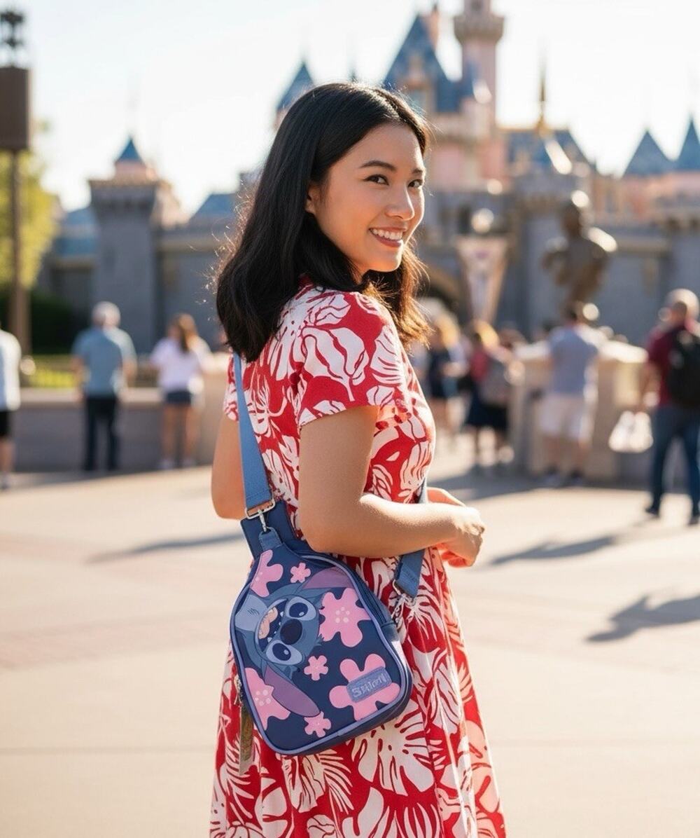 NWT Disney Lilo & Stitch One Size Shoulder Sling Bag